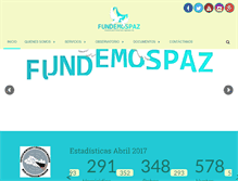 Tablet Screenshot of fundemospaz.org.sv